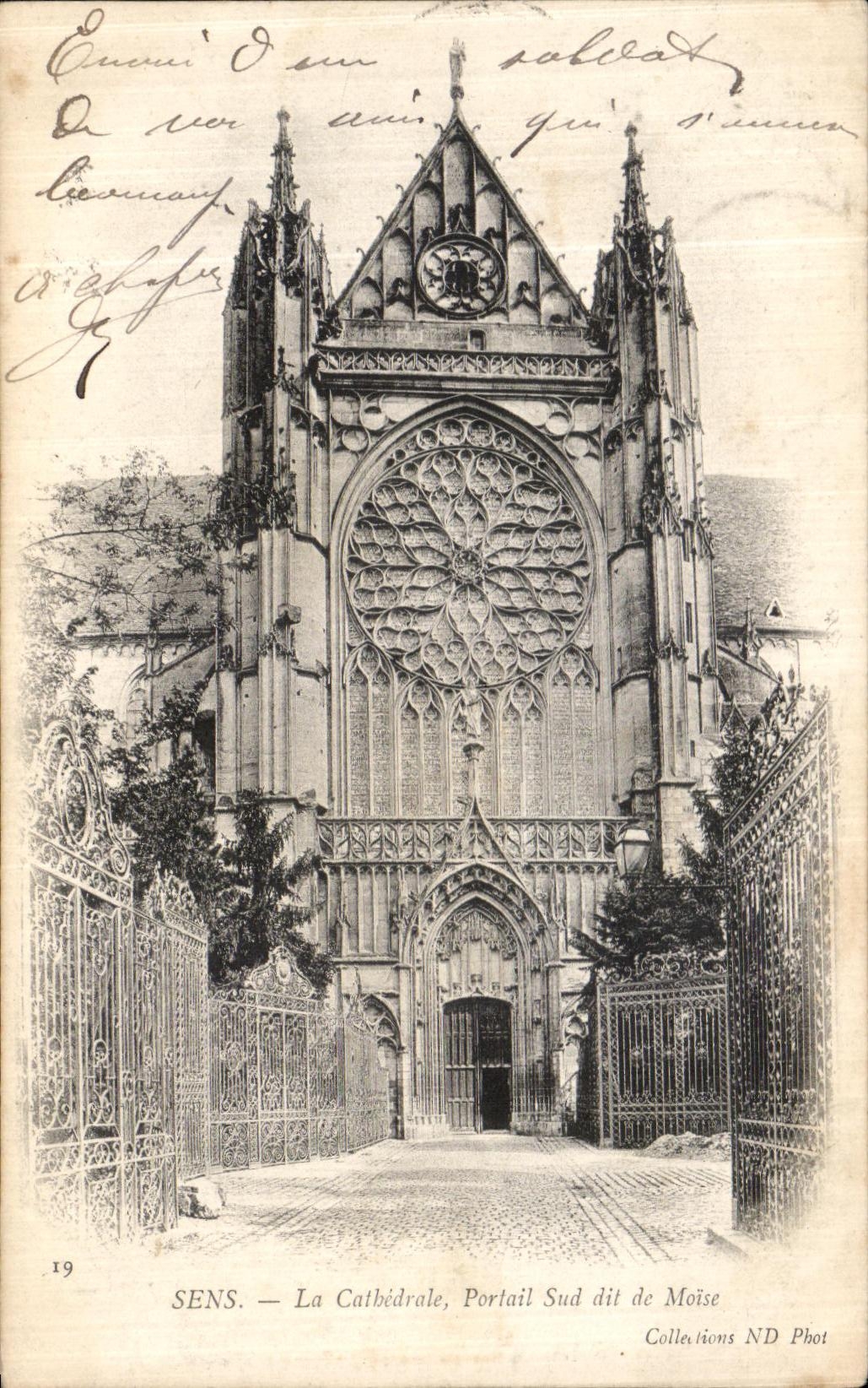 CPA Sens La Cathedrale portail Sud dit de Moise