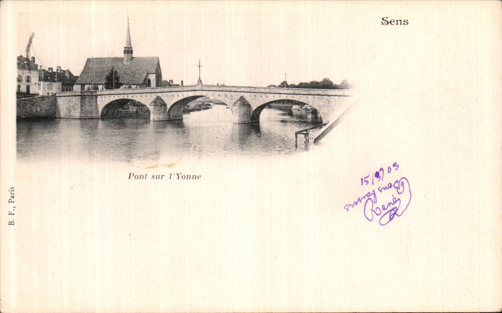 CPA Sens Pont sur l Yonne