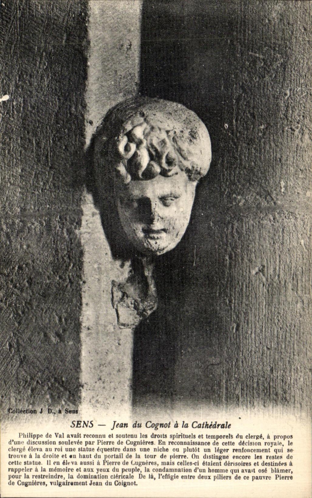 CPA Sens Jean du Cognot a la Cathedrale