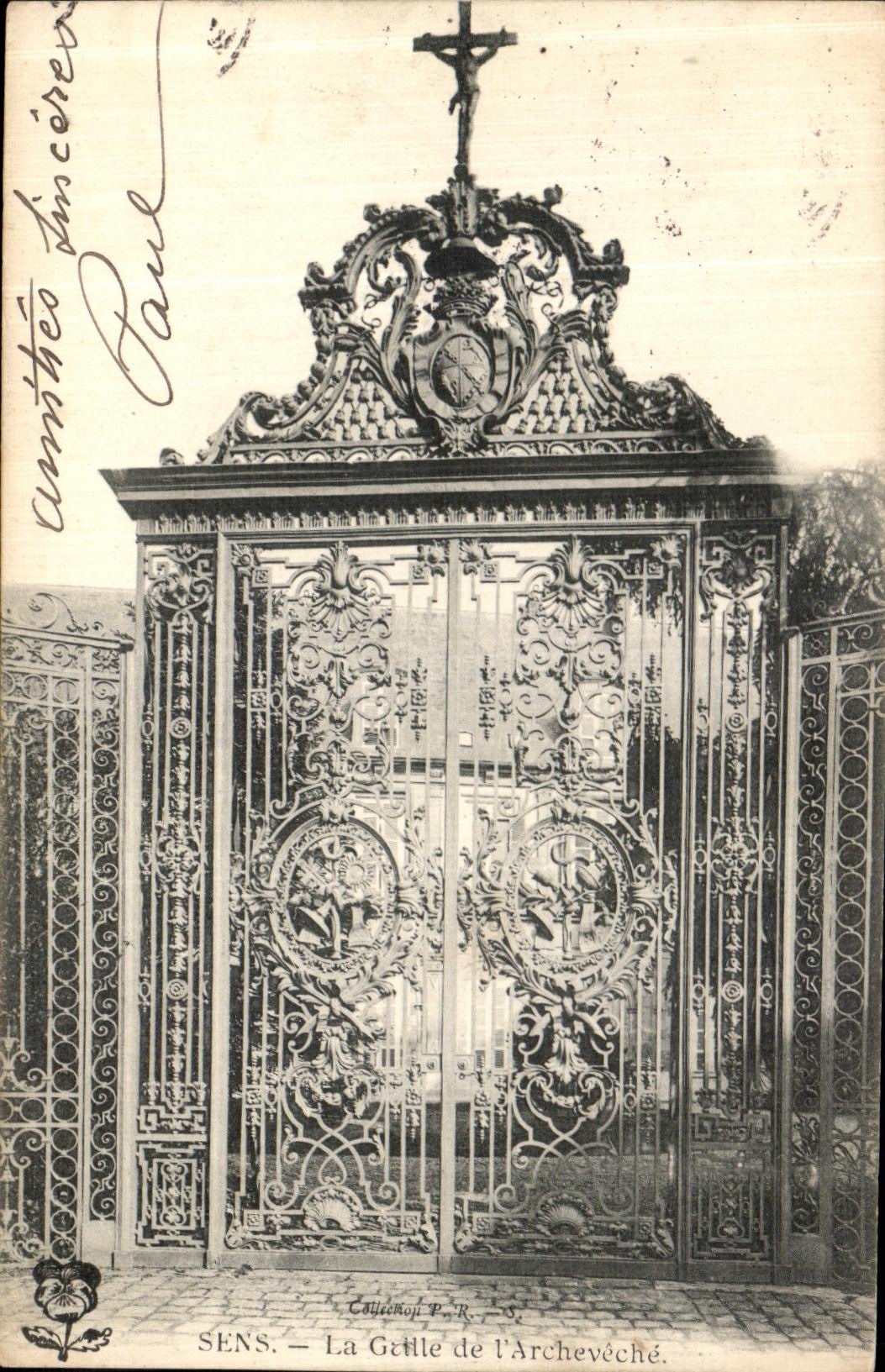 CPA Sens La grille de l Archeveche
