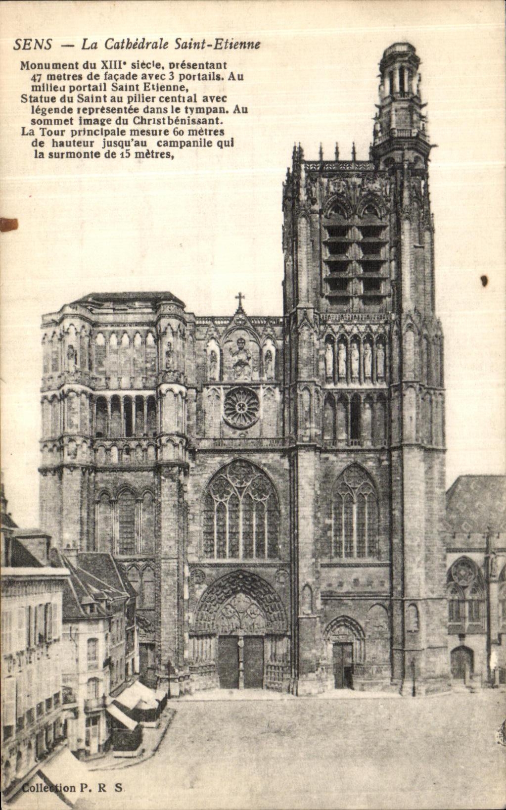 CPA Sens La Cathedrale Saint Etienne