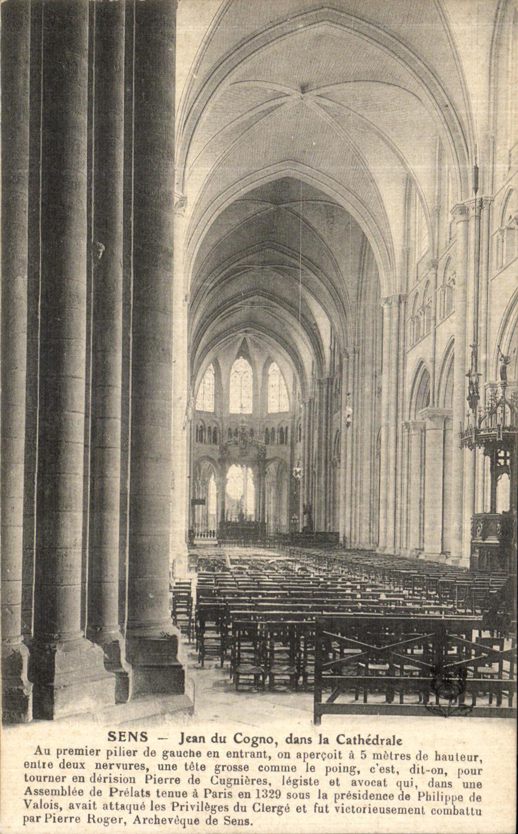 CPA Sens Jean du Cogno dans la Cathedrale