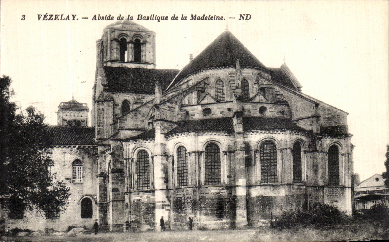 CPA Vezelay Abside de la basilique de la Madeleine