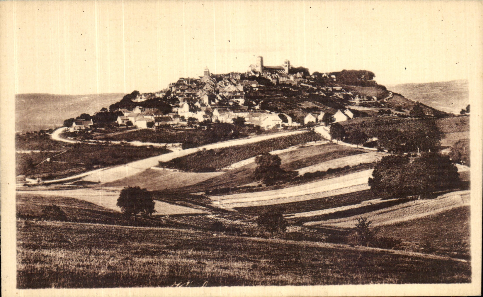 CPA Vezelay Vue Generale Cote Sud Ouest