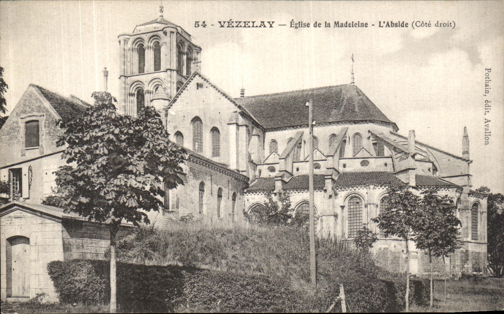 CPA Vezelay Eglise de la madeleine L Abside