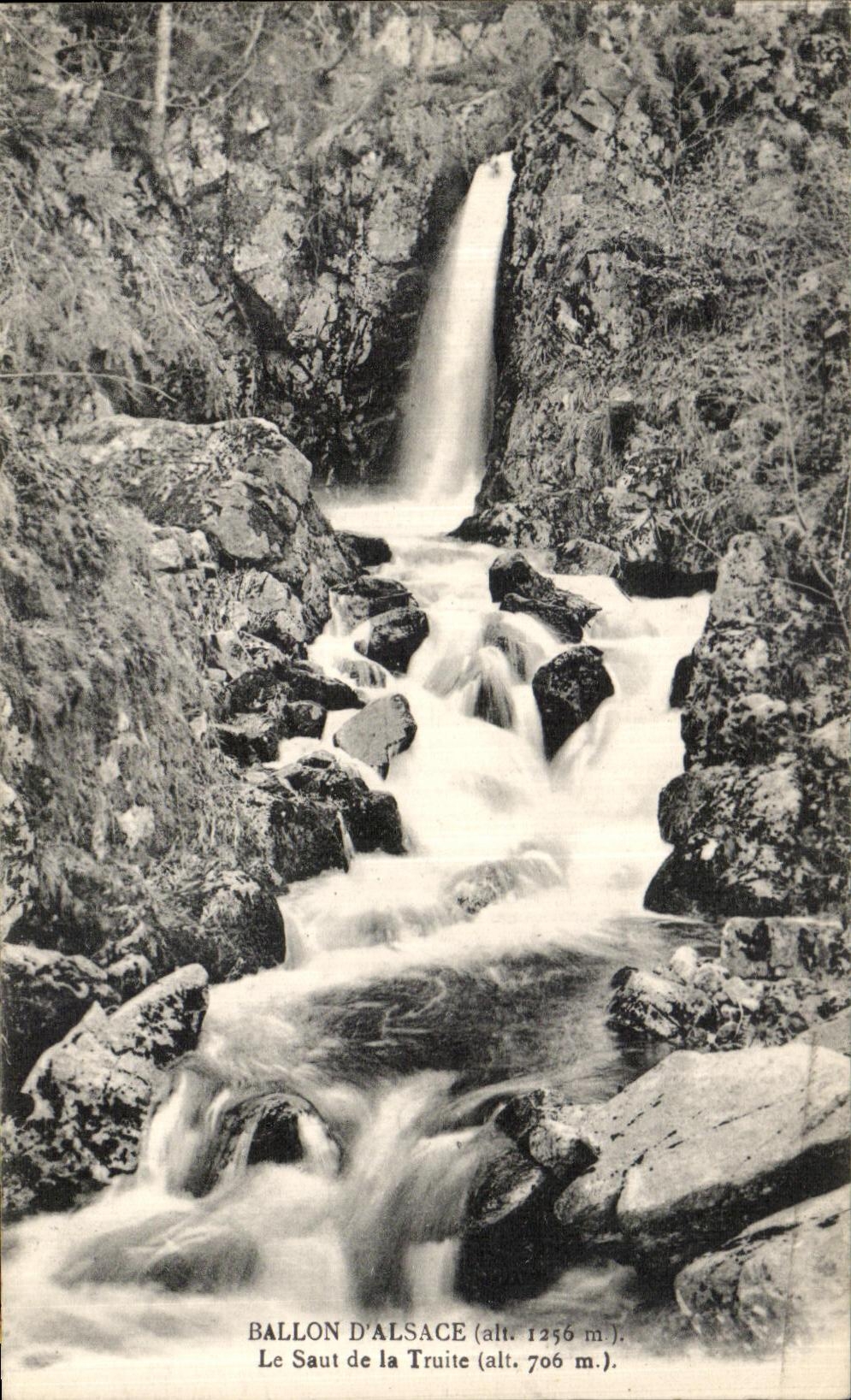 VINTAGE POSTCARD Balloon D Alsace the Jump of Trout
