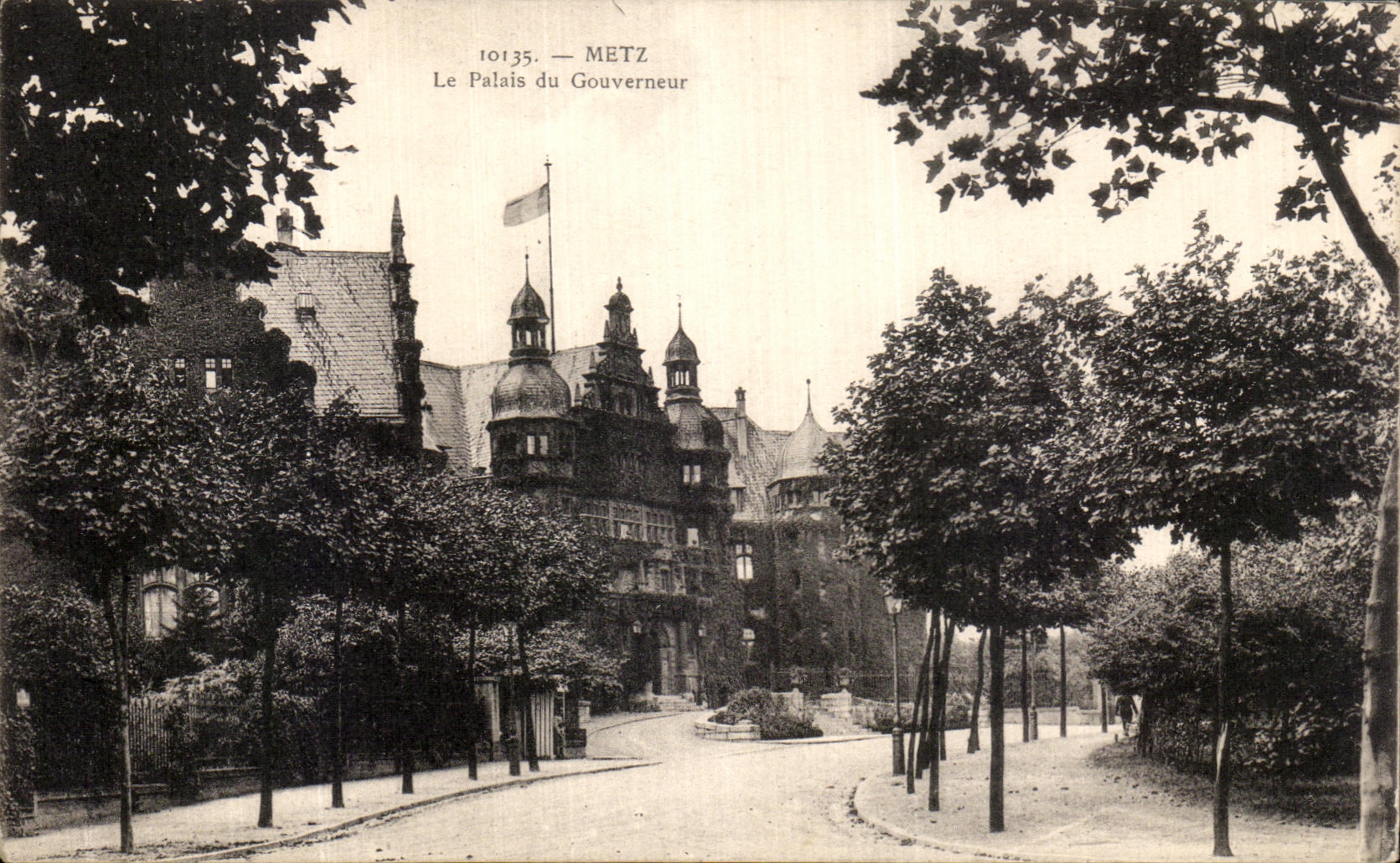 POSTAL Metz de la VENDIMIA el paladar del gobernador