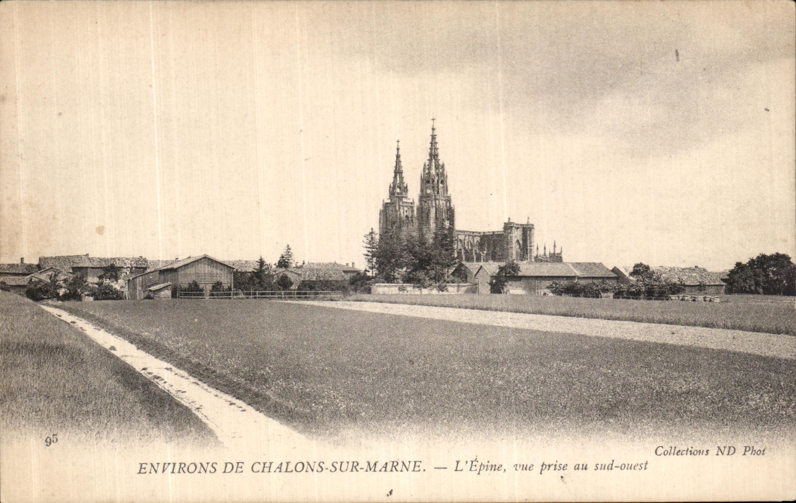 VINTAGE POSTCARD L Spine Seen from in the western south