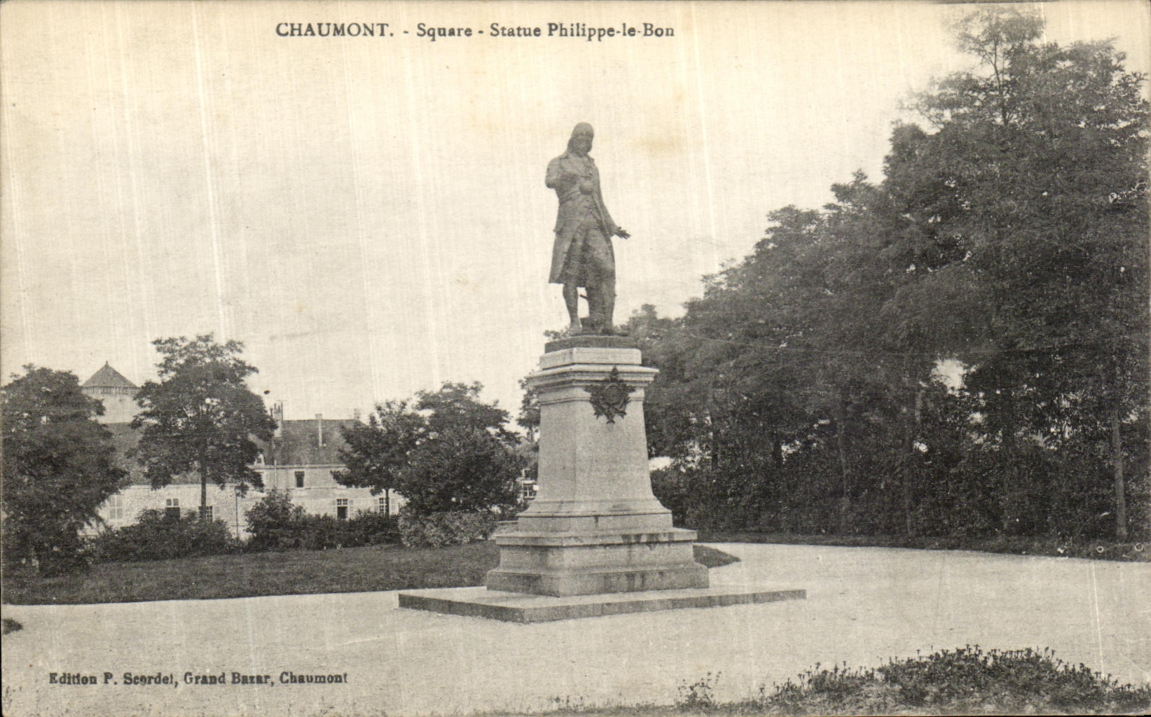 VINTAGE POSTCARD Chaumont Square Rules Philippe the Good
