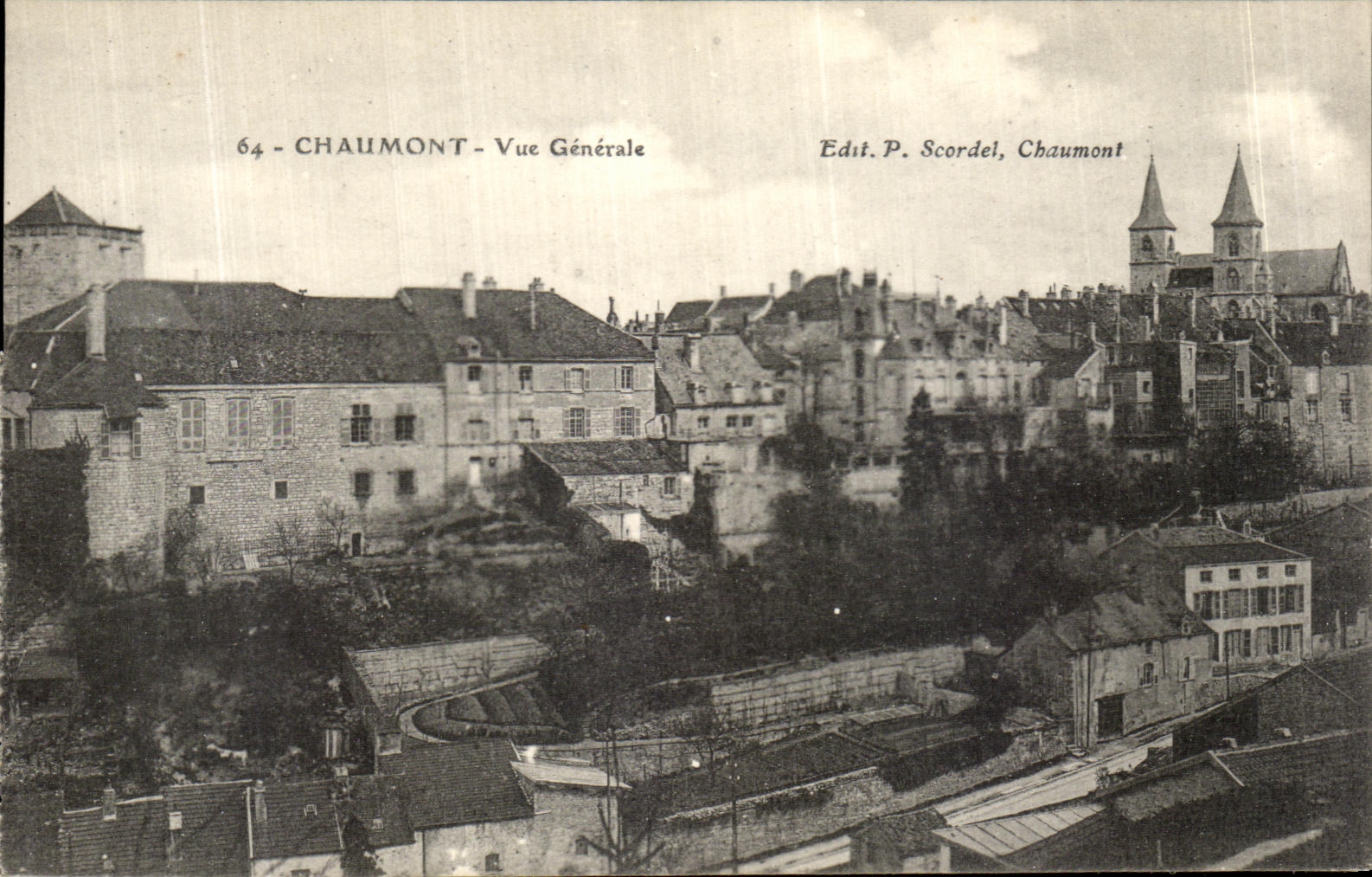 VINTAGE POSTCARD Chaumont Seen Viaduct General