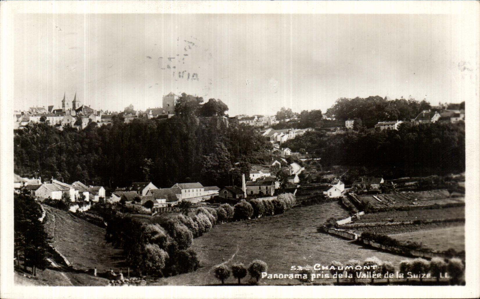 VINTAGE POSTCARD Chaumont Panorama Taken of the Valley of Suize