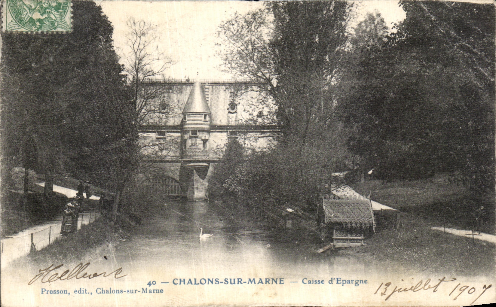 VINTAGE POSTCARD Chalons On the Marne Case D Saves