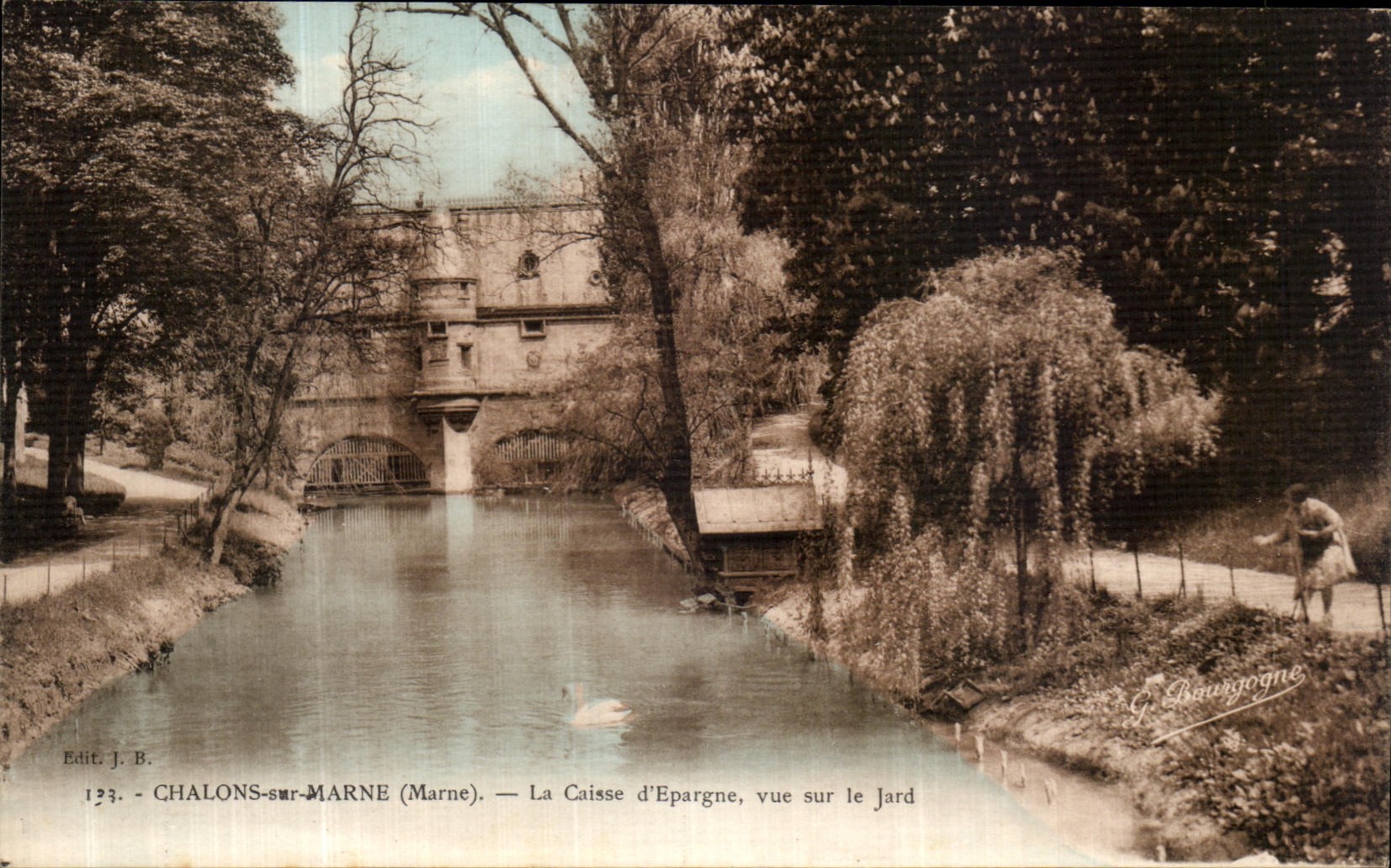 VINTAGE POSTCARD Chalons On the Marne the Case D Saves Seen On Jard