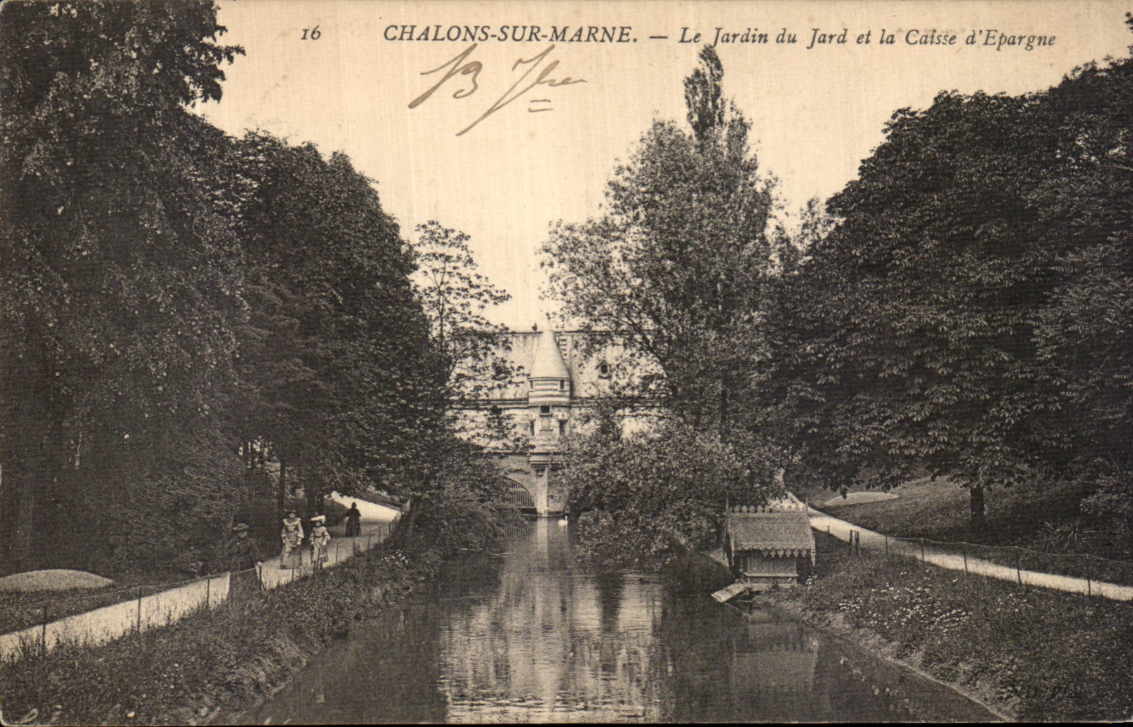 VINTAGE POSTCARD Trawl nets On the Marne the Garden of Jard and the Case D Save