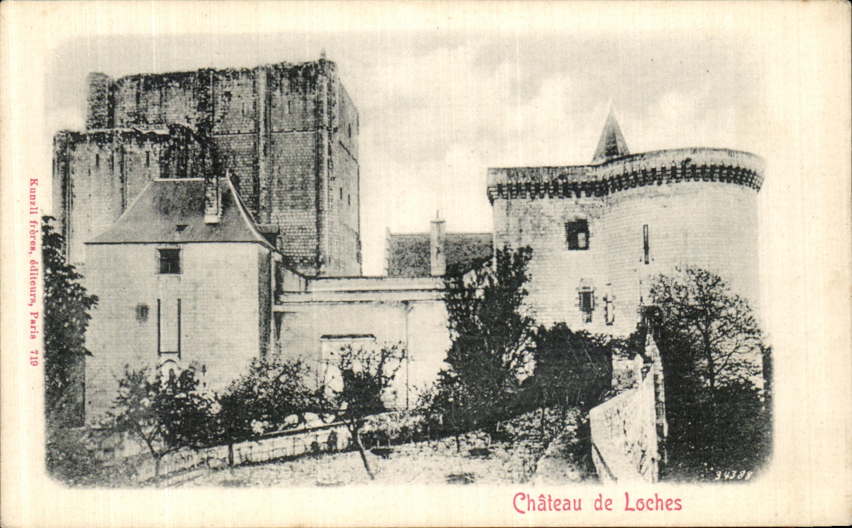 VINTAGE POSTCARD Loaches Castle of