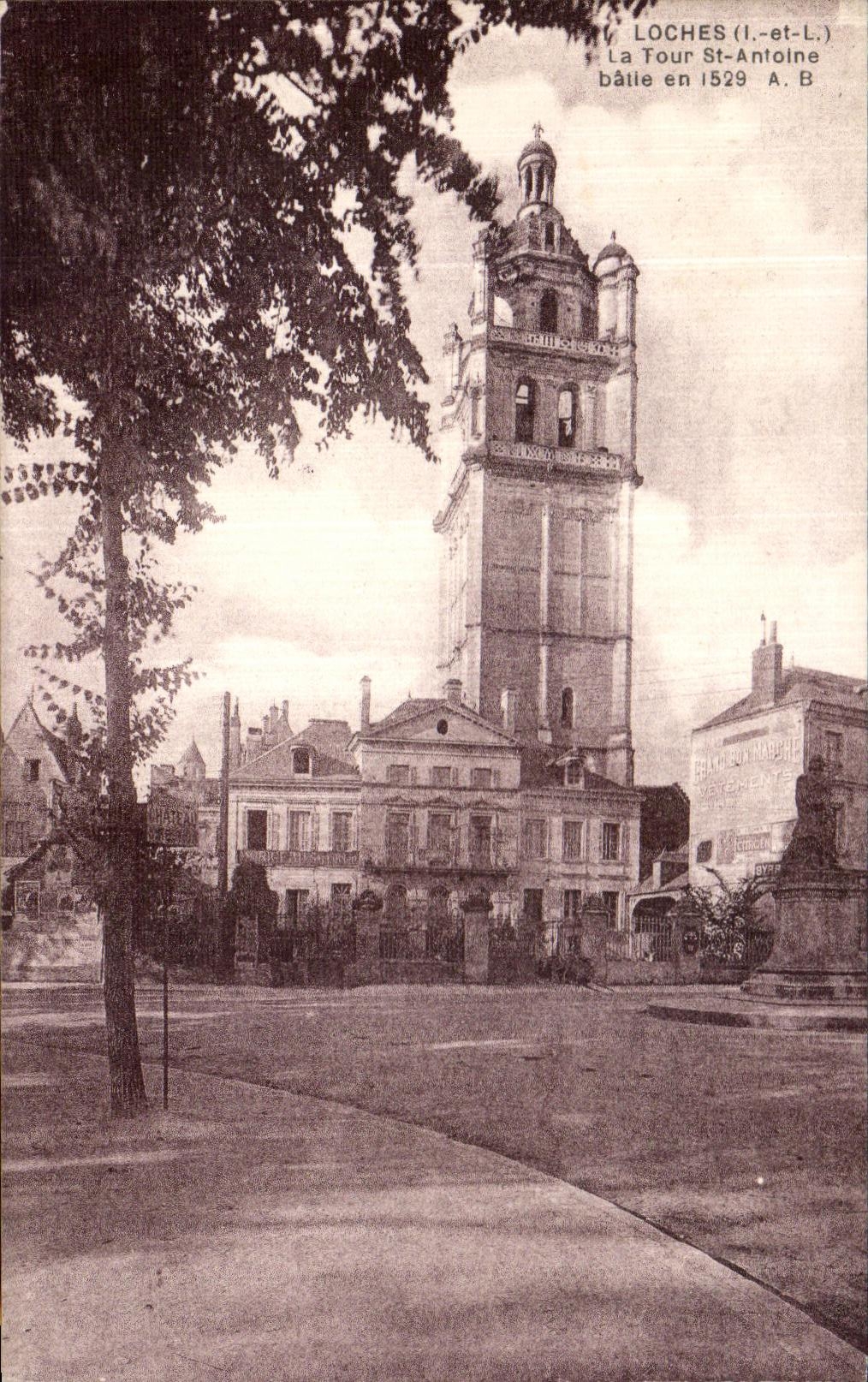 VINTAGE POSTCARD Loaches the Tower St Antoine built in 1529