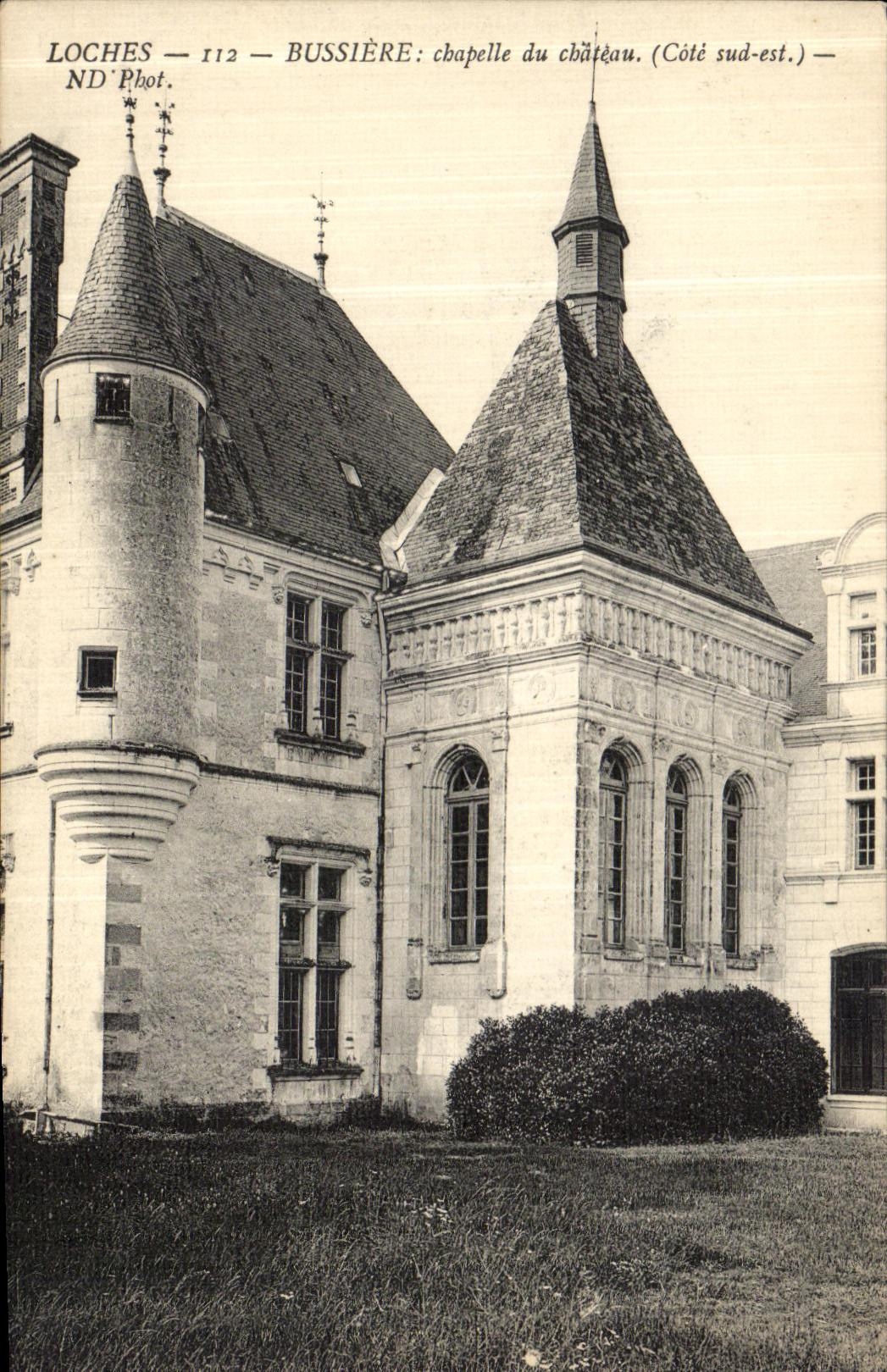 VINTAGE POSTCARD Loaches Bussiere Vault of the Castle