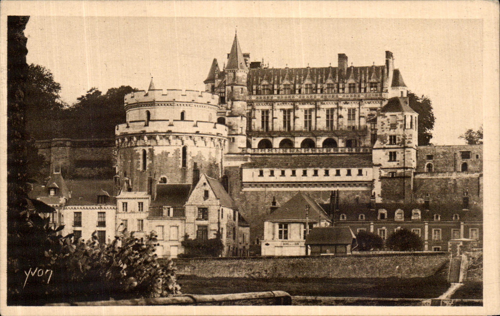 Castillo de Amboise Loire ch4ateau de la POSTAL de la VENDIMIA