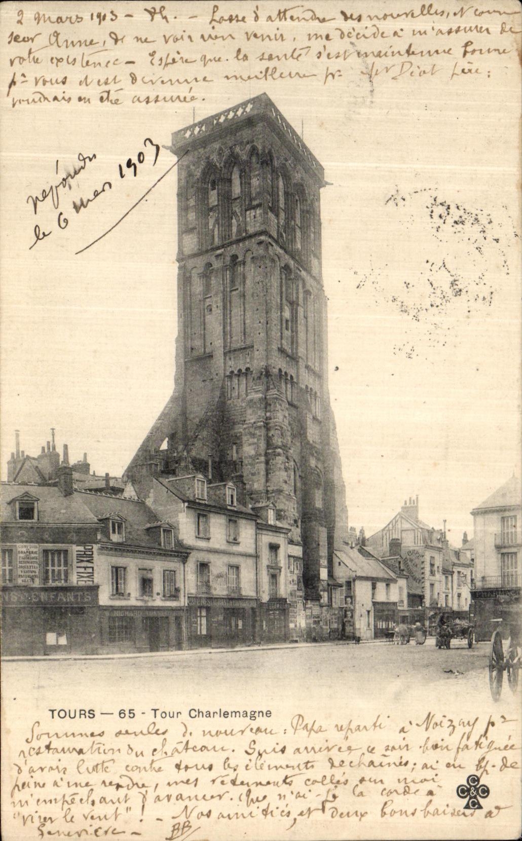 CPA Tours Tour Charlemagne