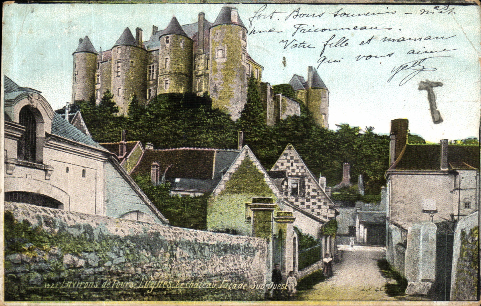 CPA Environs de Tours Luynes Facade Sud ouest