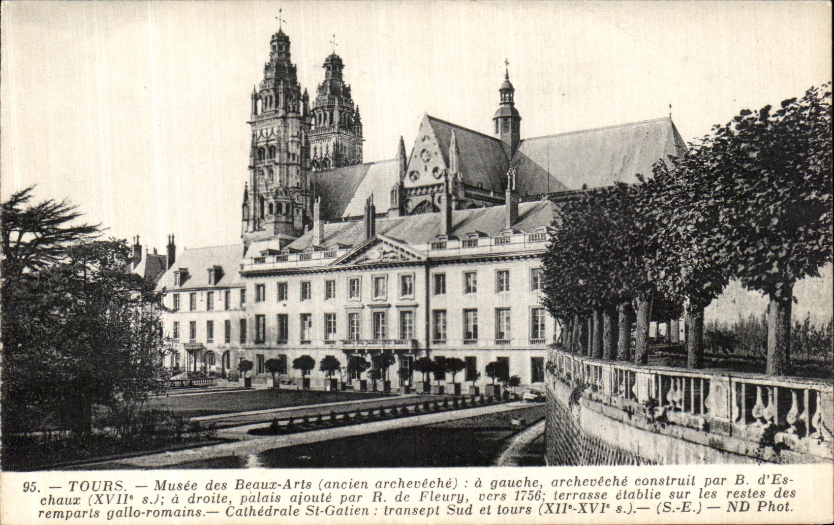 CPA Tours Musee des Beaux Arts ancien archeveche