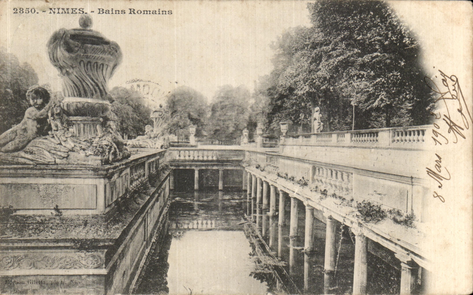 CPA Nimes Bains Romains