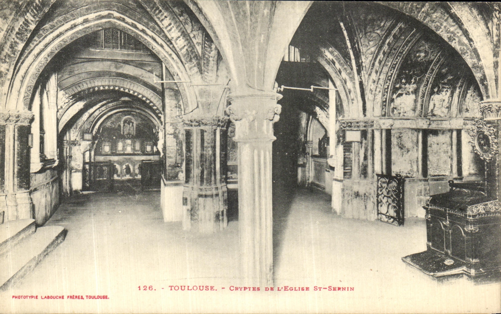 CPA Toulouse Cryptes De L Eglise St Sernin