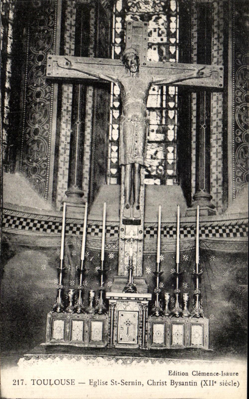 CPA Toulouse Eglise Saint Sernin Christ Byzantin