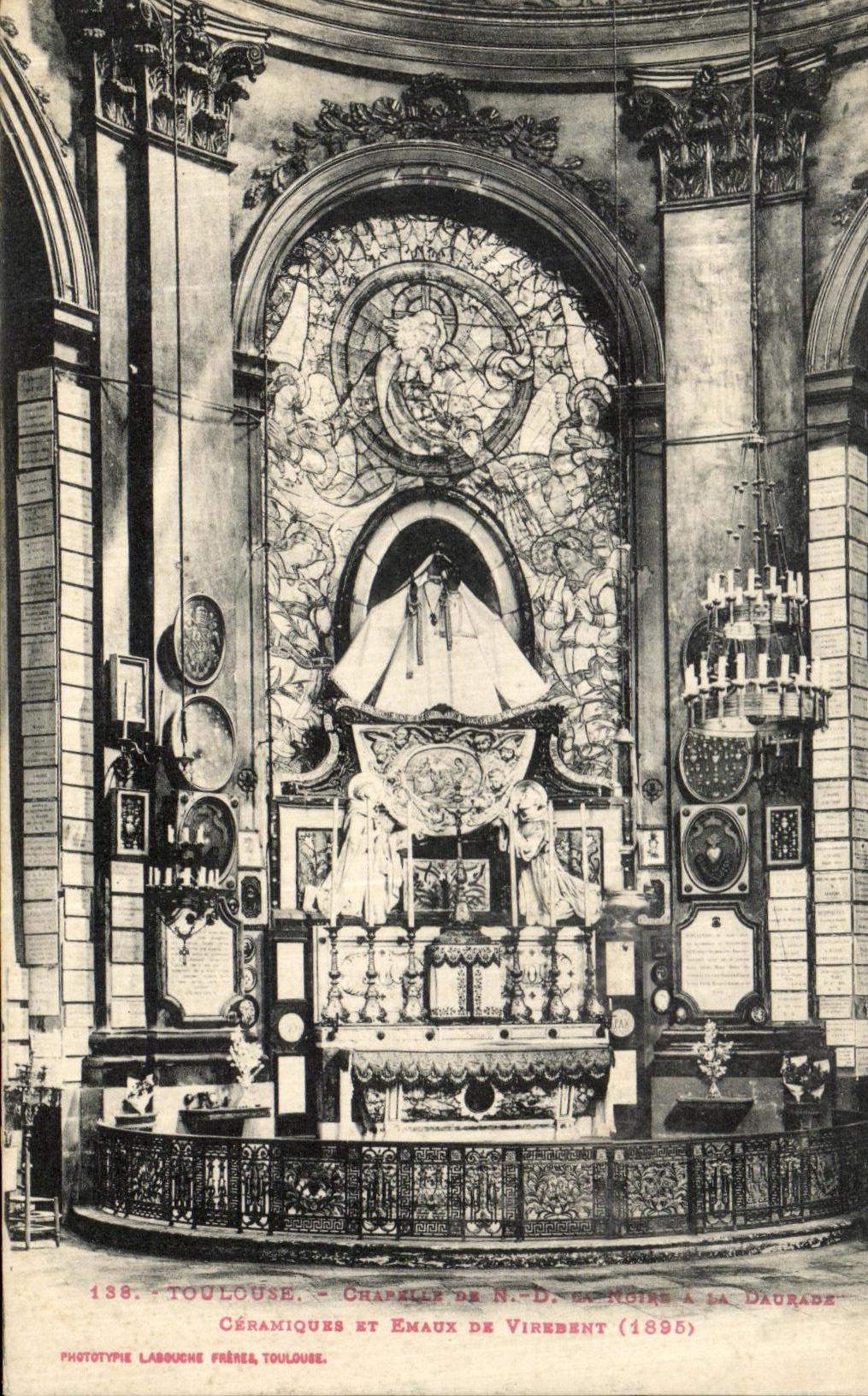 CPA Toulouse Chapelle de ND la Notre a la Daurade Ceramiques et emaux de Virebent