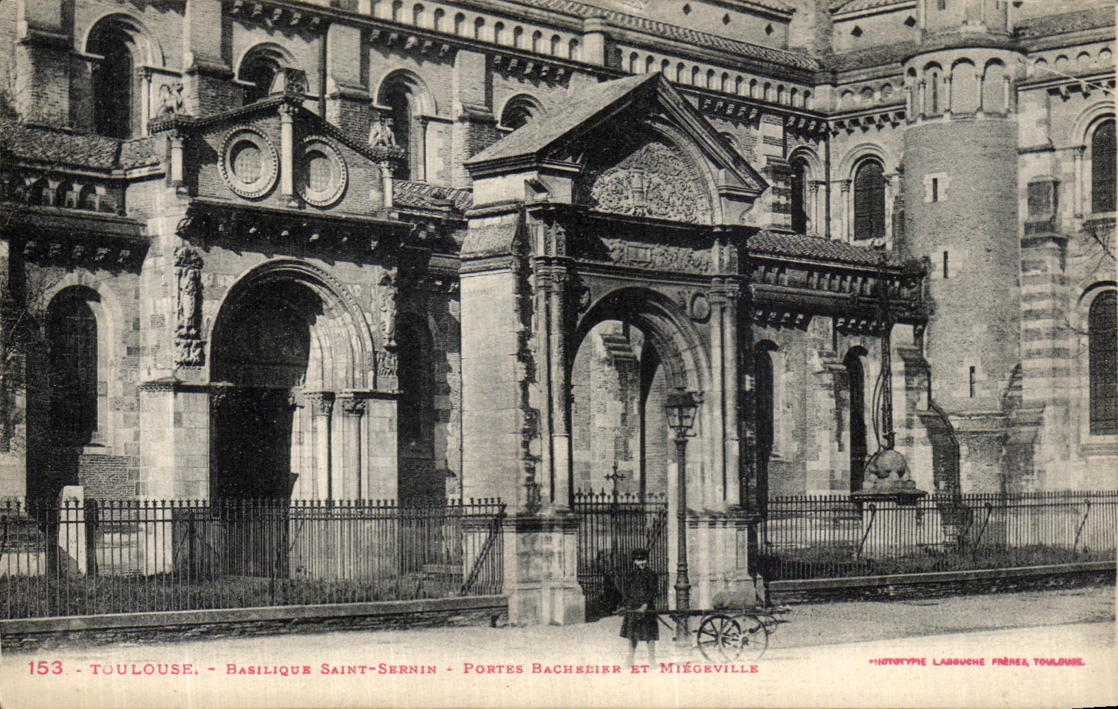 CPA Toulouse Basilique Saint Sernin Porte Bachelier Et Miegeville