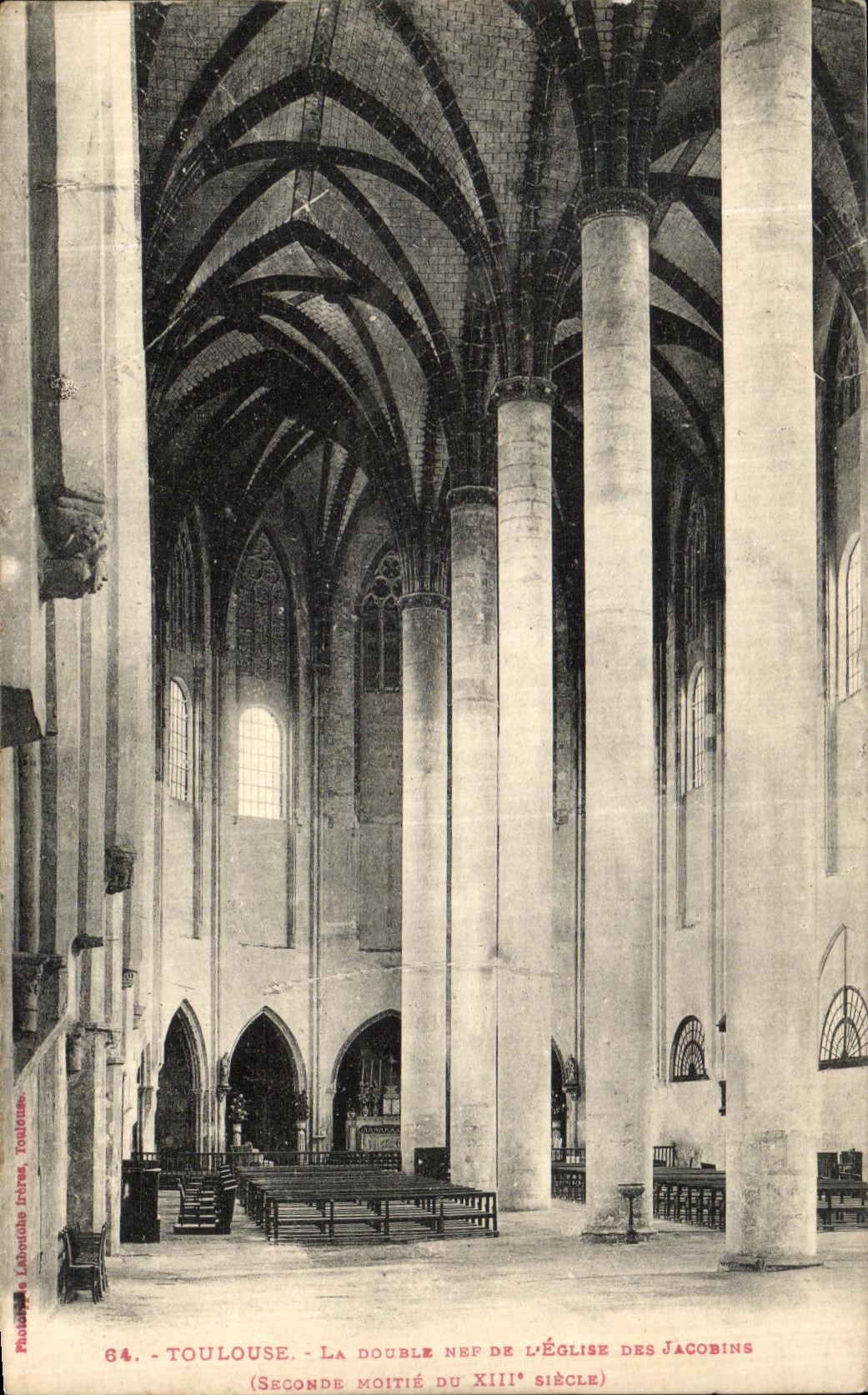 CPA Toulouse La Double De l eglise Des Jacobins