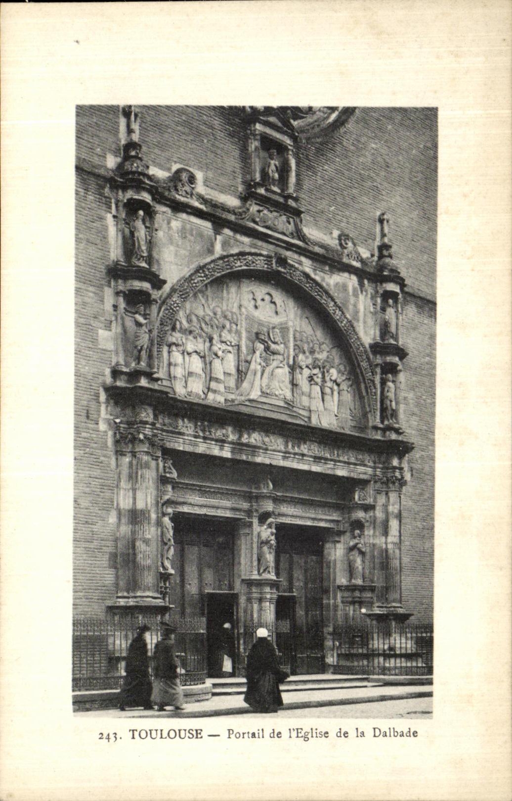 CPA Toulouse Portail de l Eglise de la Dalbade