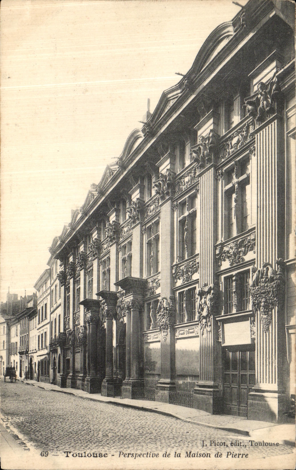 CPA Toulouse Perspective De La Maison De pierre