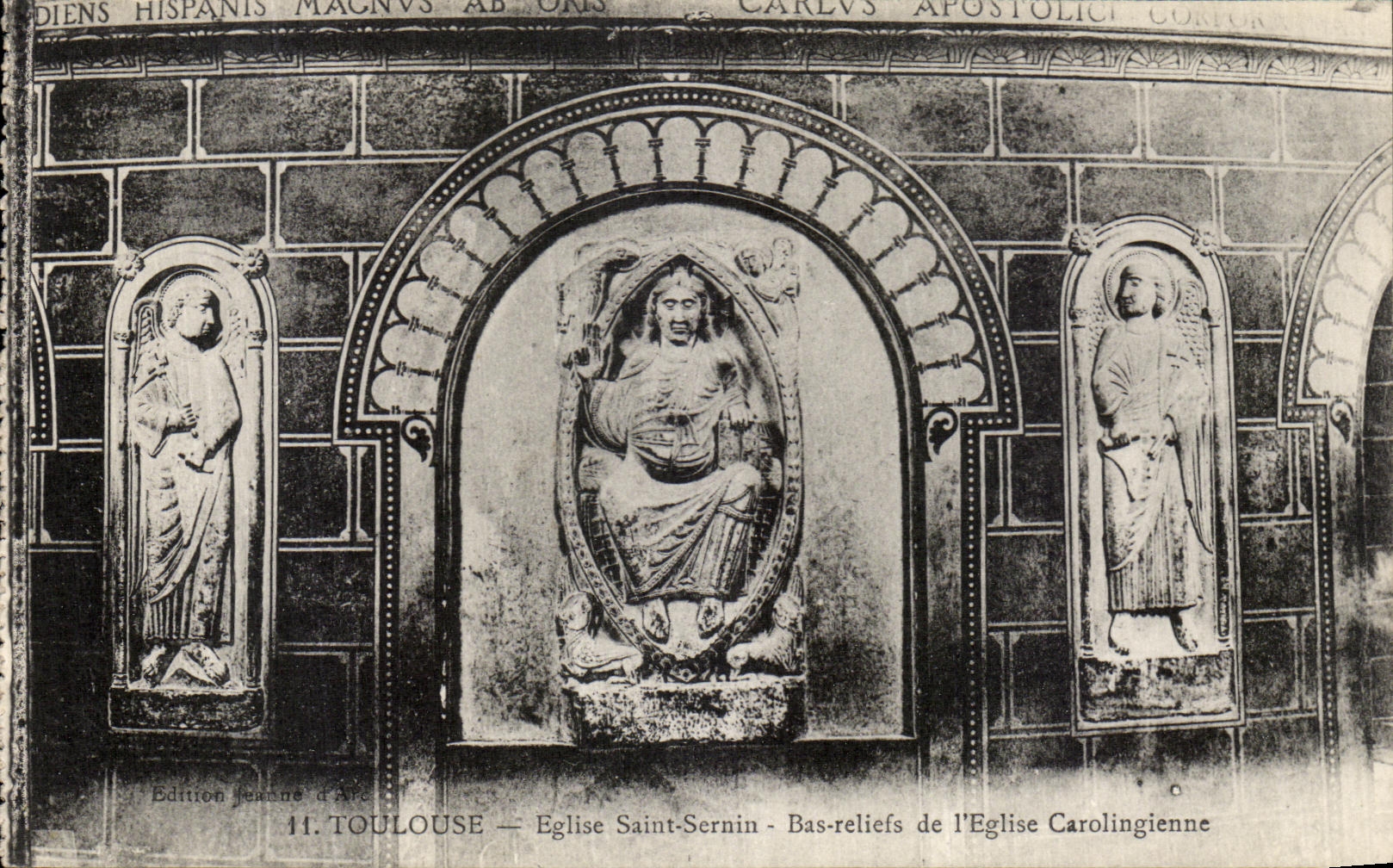 CPA Toulouse Eglise Saint Sernin Bas Reliefs de L Eglise Carolingienne
