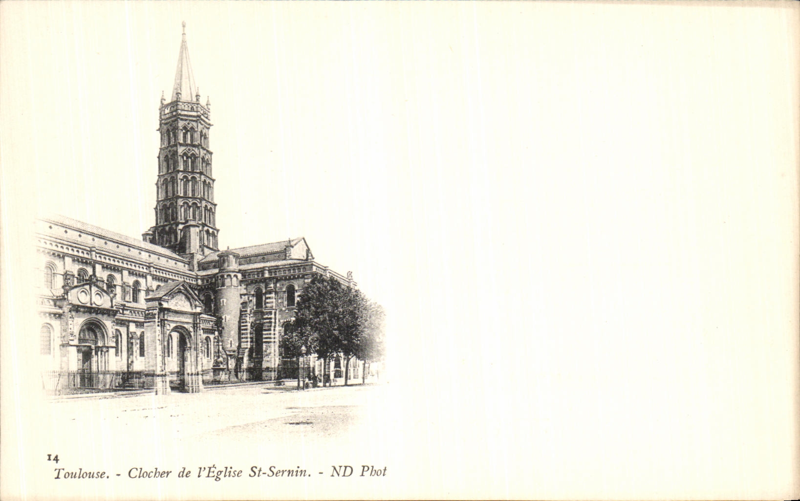 CPA Toulouse Clocher de l Eglise St sernin