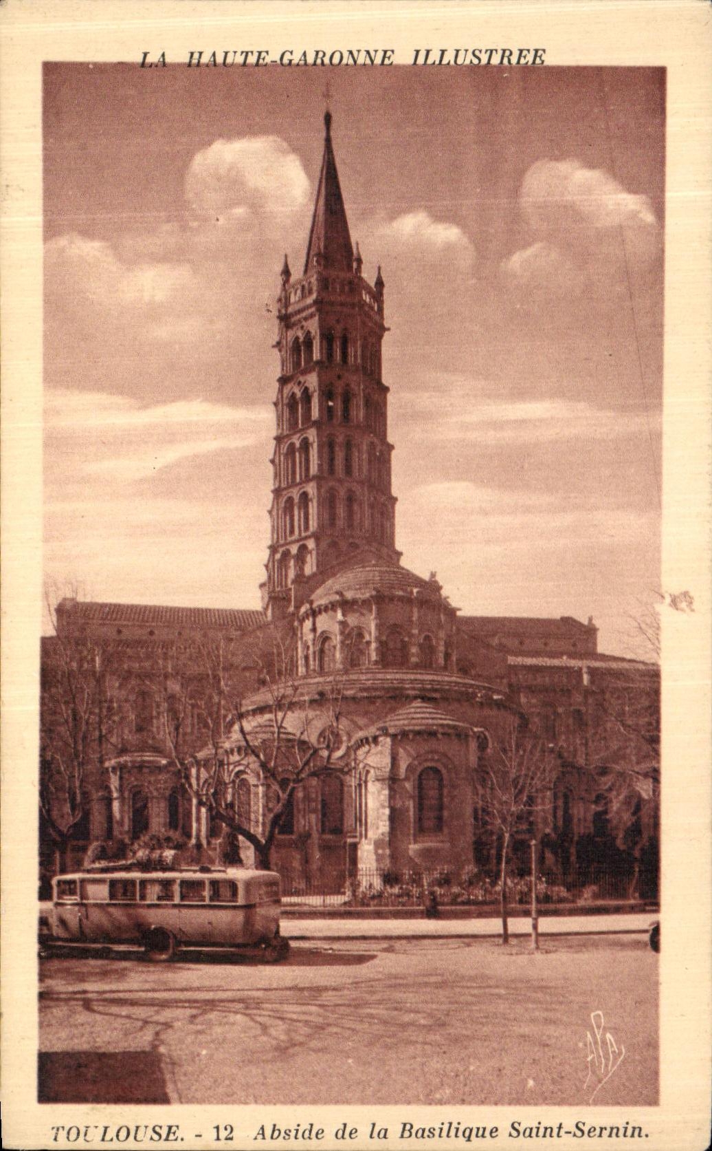 CPA Toulouse Abside de la Basilique Saint Sernin