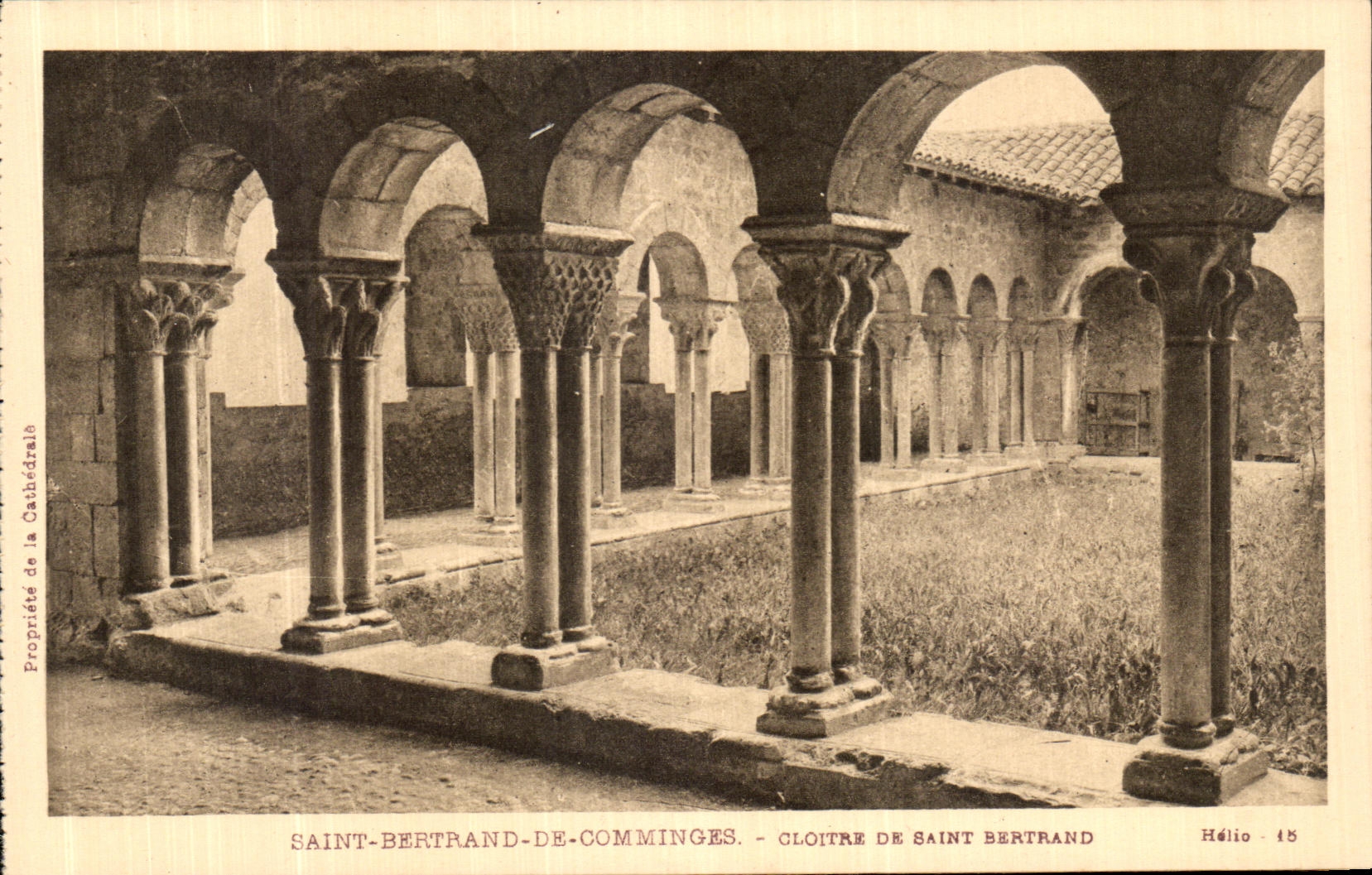 POSTAL Holy Beltran De Comminges Cloister de la VENDIMIA Saint de Beltran