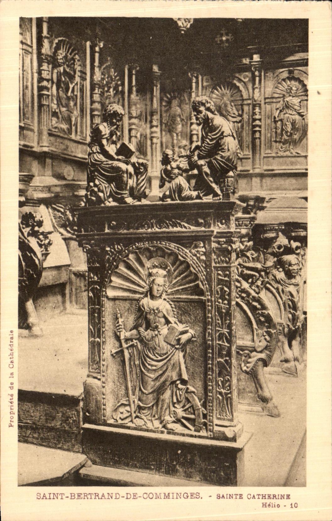 POSTAL Holy Beltran De Comminges Sainte Catherine de la VENDIMIA