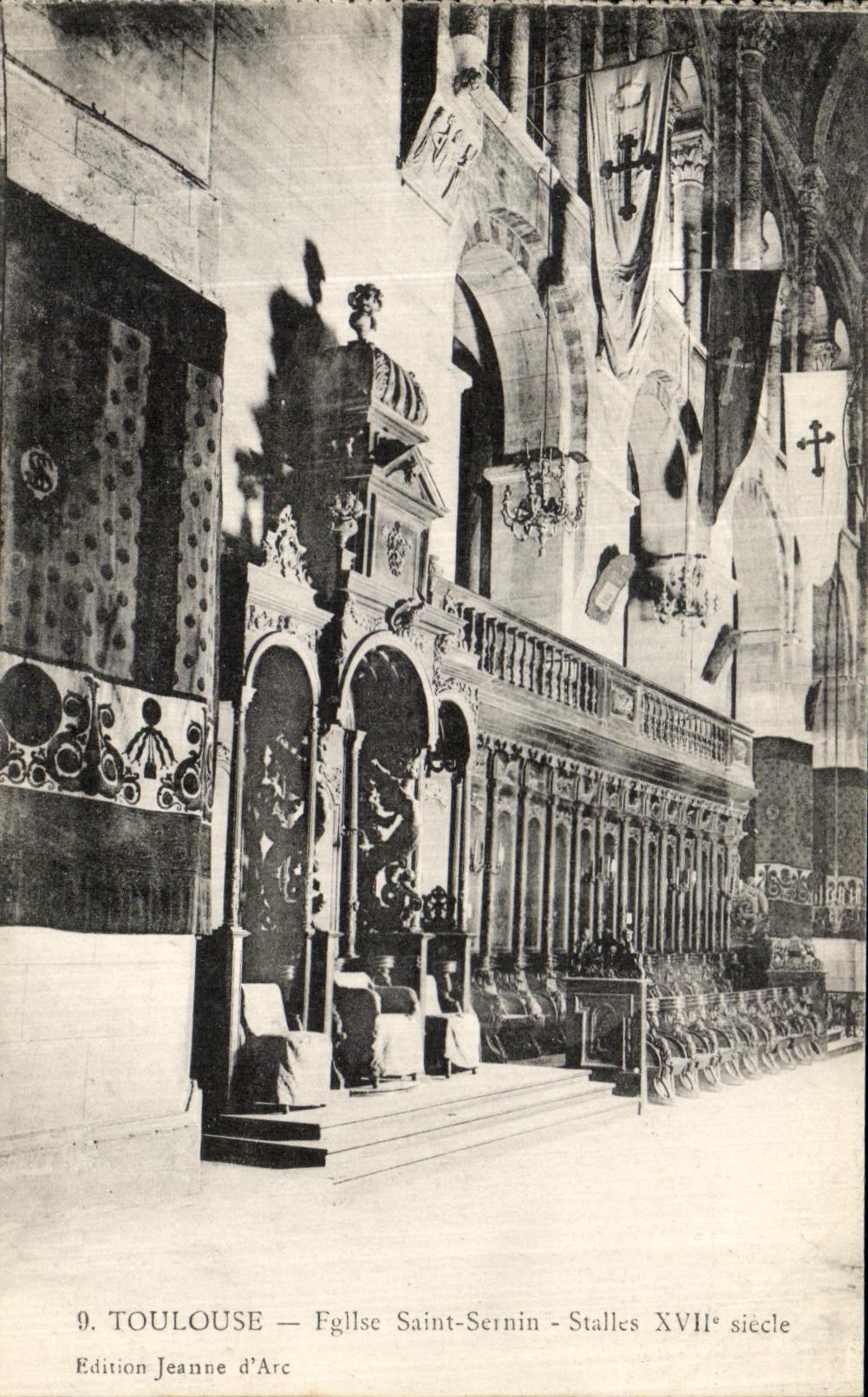 CPA Toulouse Eglise Saint Sernin Stalles