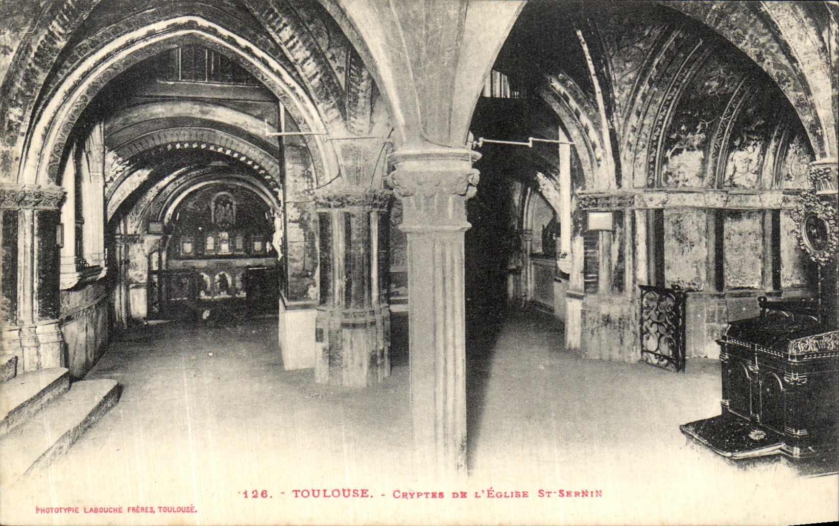 CPA Toulouse Crypte De L Eglise St Sernin