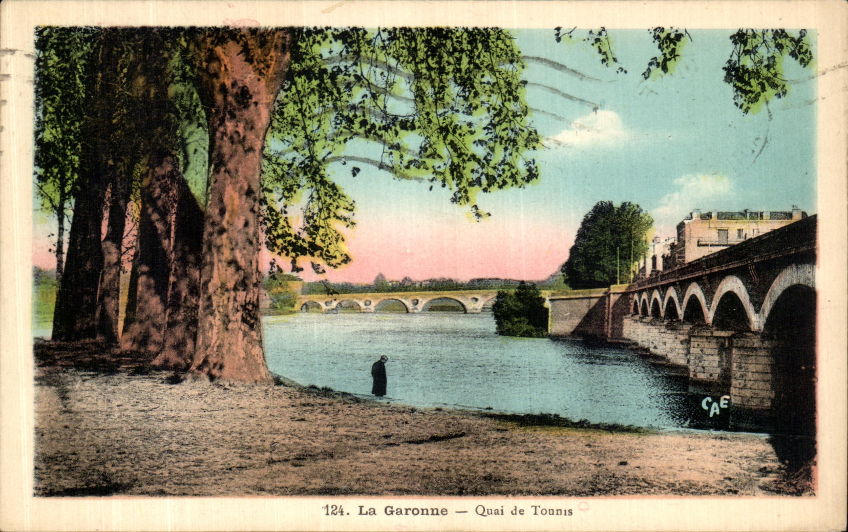 CPA La Garonne Quai de Tonnis