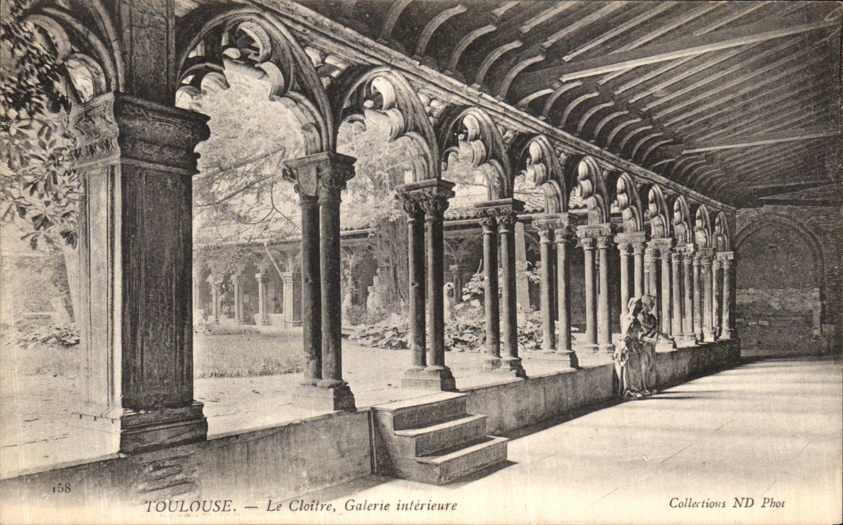 CPA Toulouse Le Cloitre Galerie interieure
