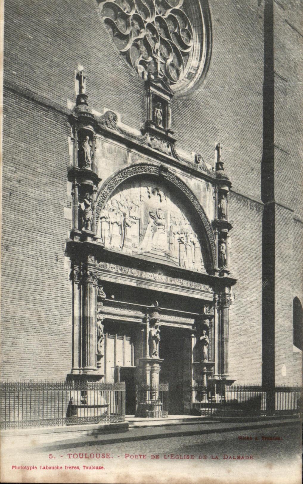 CPA Toulouse Porte De L Eglise de la Dalbade