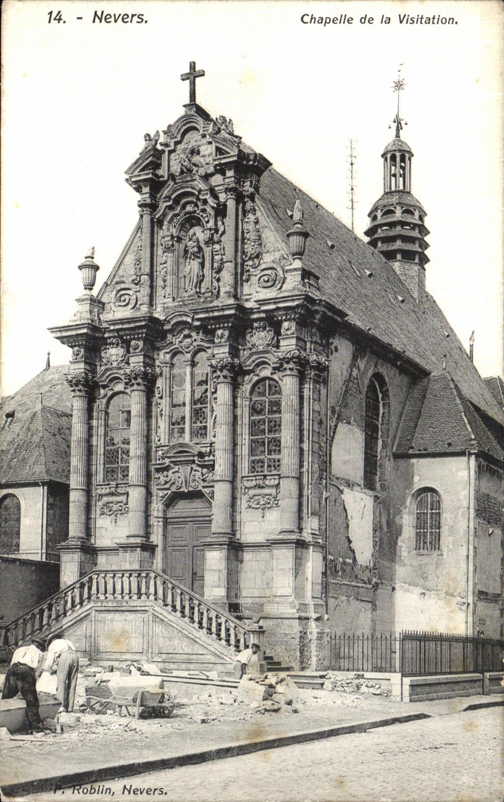 Camara acorazada de Nevers de la POSTAL de la VENDIMIA del Visitation vista hermosa