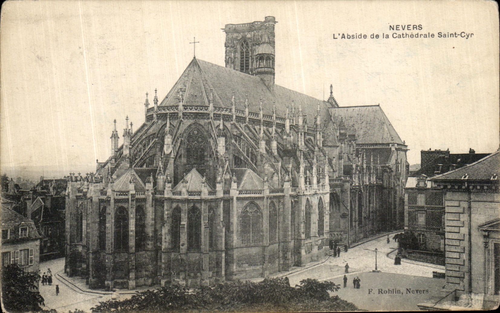 POSTAL Nevers L Apse de la VENDIMIA de la catedral Cyr Saint