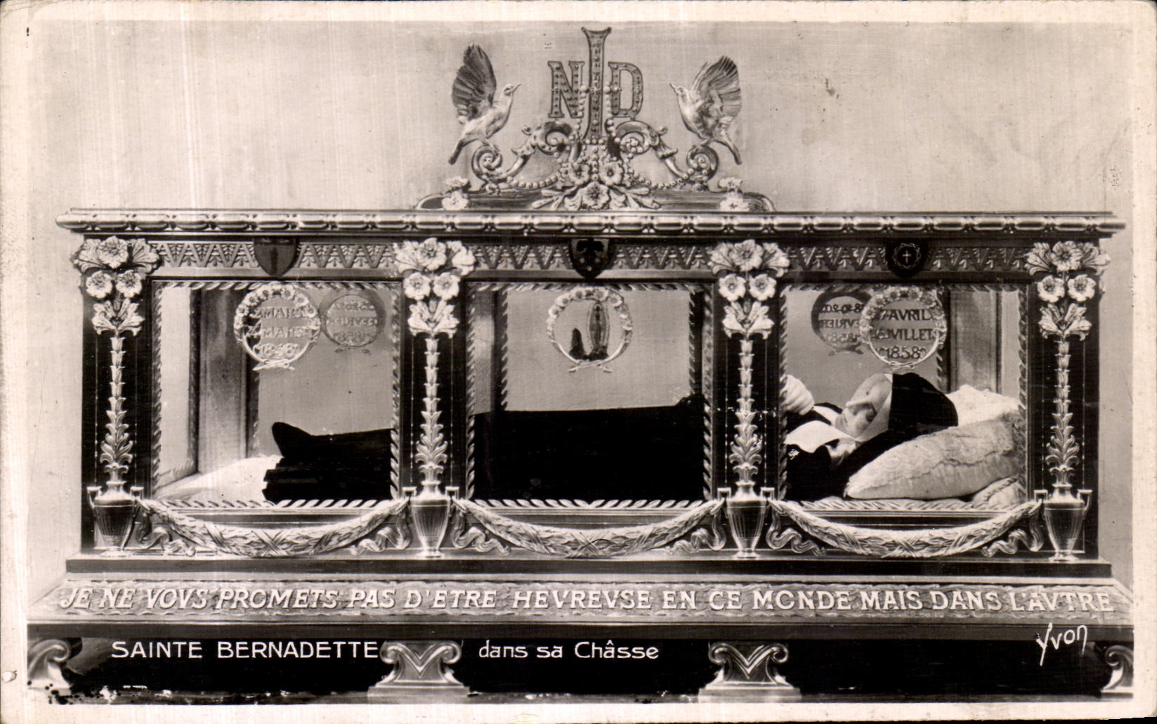 VINTAGE POSTCARD Nevers Brood St Gildard co  Bernadette in Her Hunting