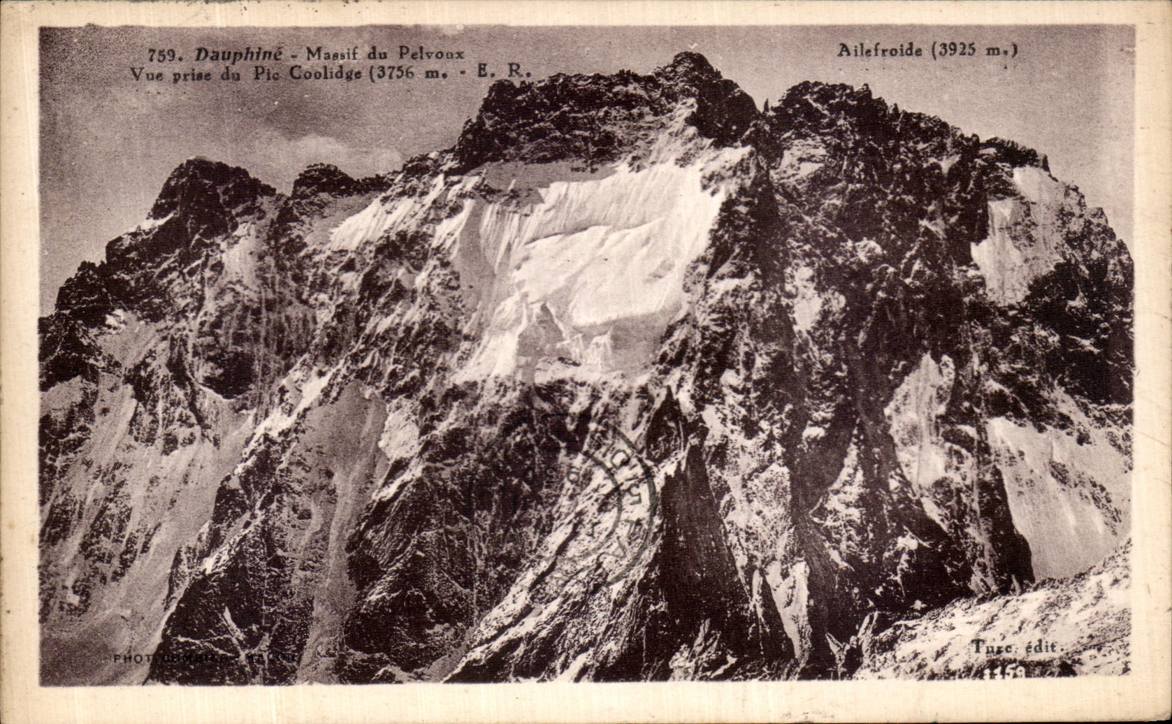 CPA Dauphine Massif du Pelvoux Vue prise du pic Coolidge