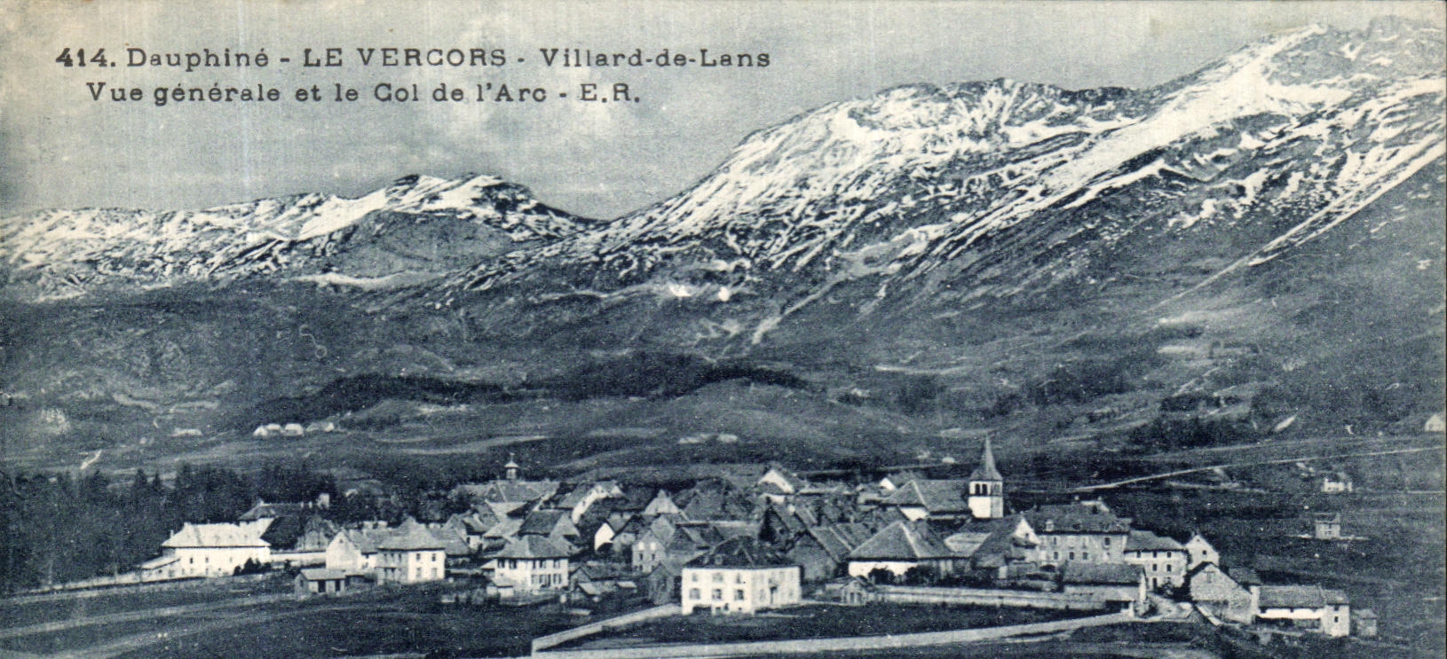 CPA Vercors Villard de Lens Vue Generale et le Col de L Arc
