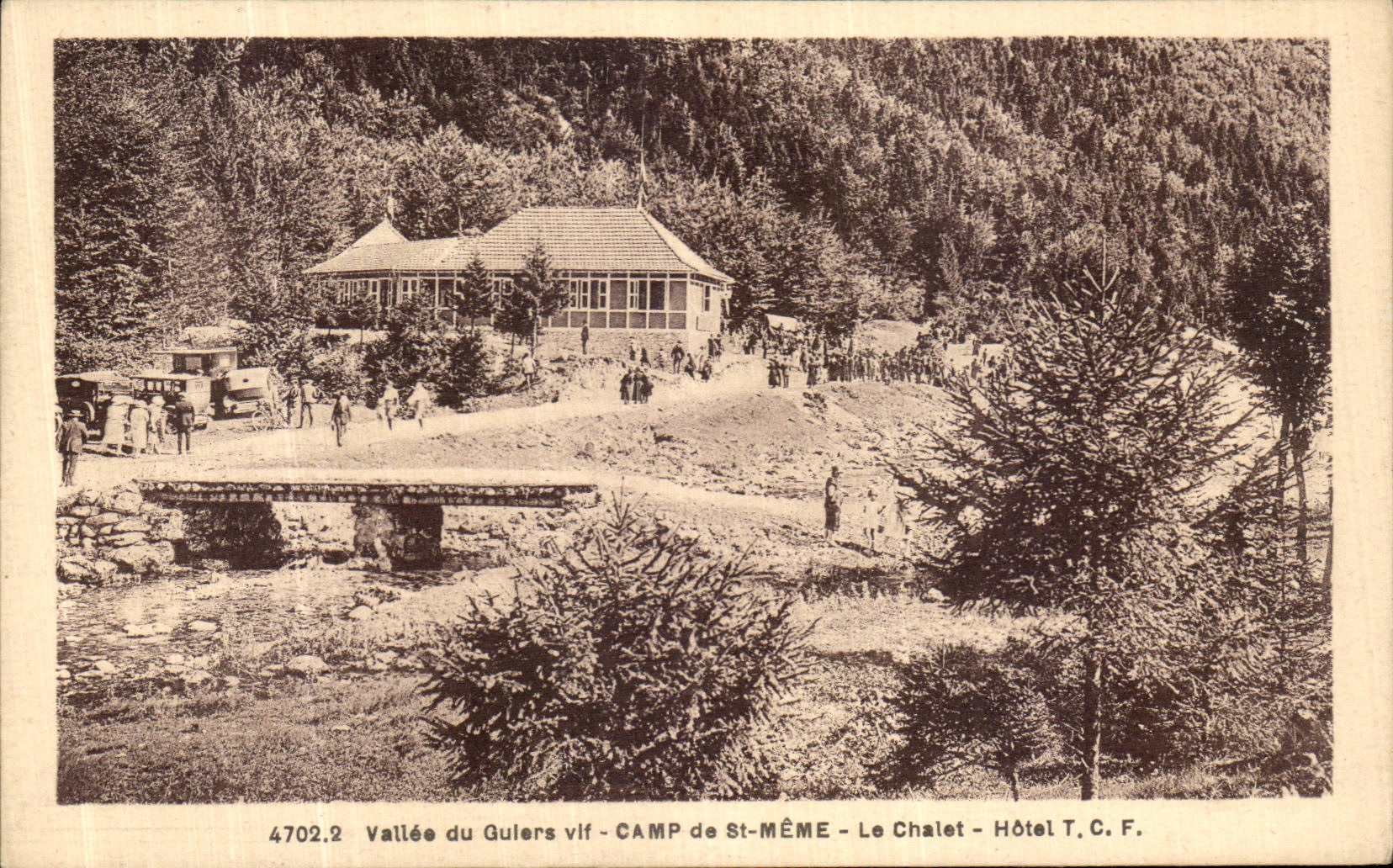 CPA Vallee du Guiers Vif Camp de St Meme Le Chalet Hotel TCF