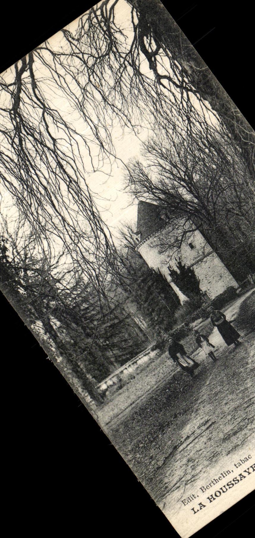 VINTAGE POSTCARD Houssaye a tower of the castle